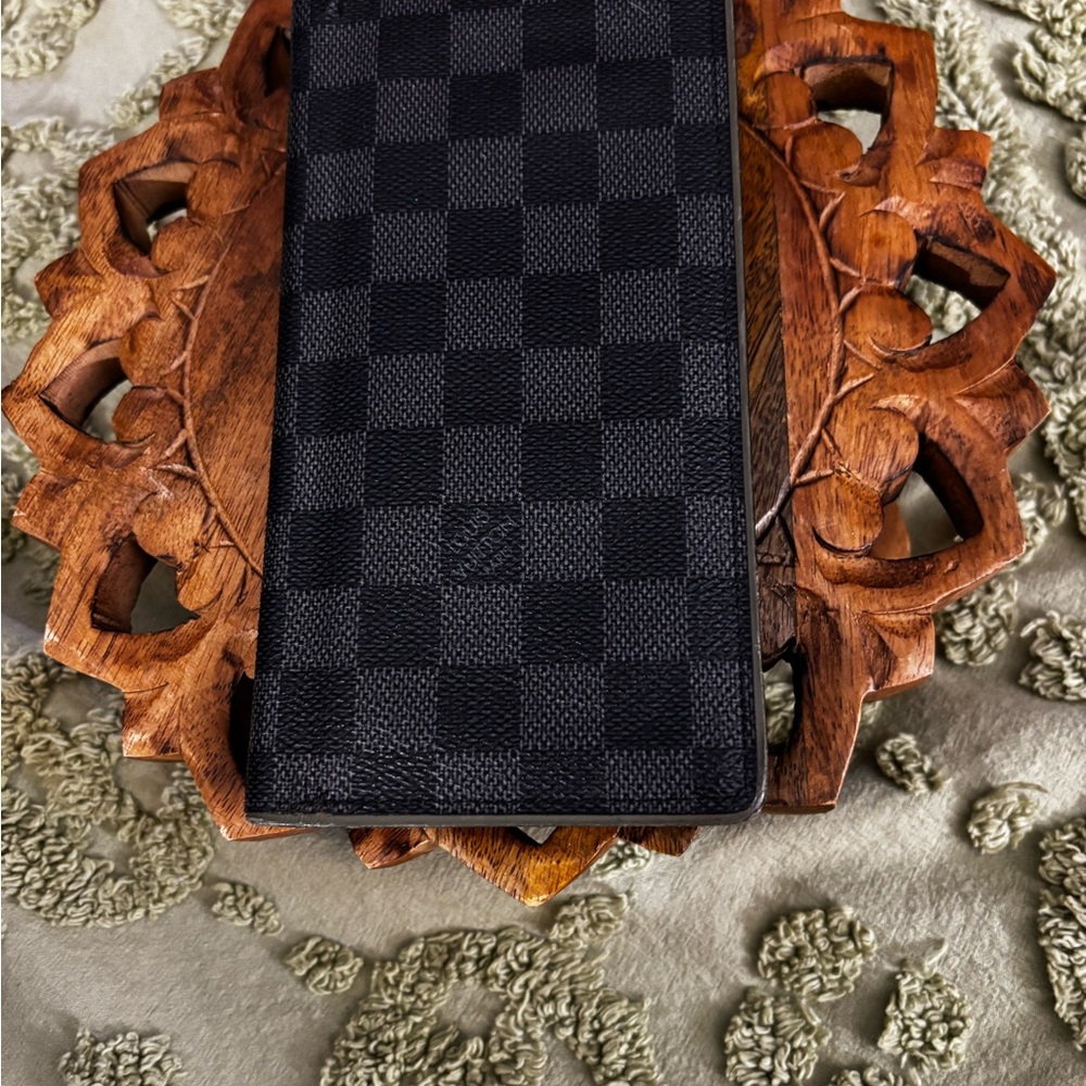 Louis Vuitton Damien Graphite Brazza Wallet (often called the Brazza Wallet)